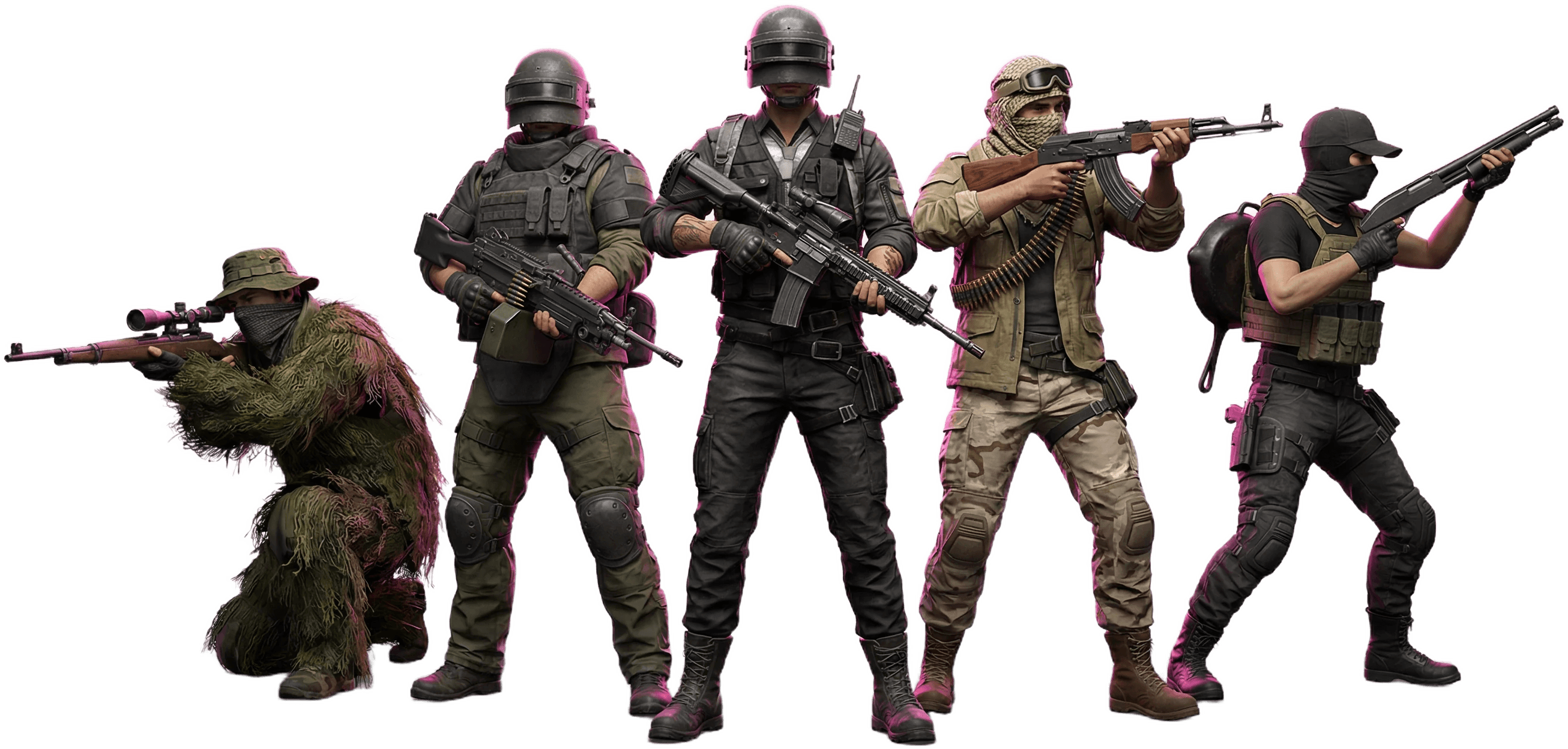 PUBG Mobile soldiers